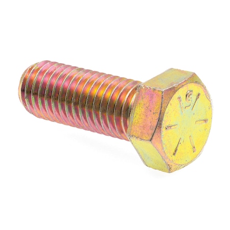 Prime-Line Hex Head Cap Screw Grade 8 9/16in-12 X 1-1/2in Grade 8 Yellow Zinc Plated Steel 10PK 9106131